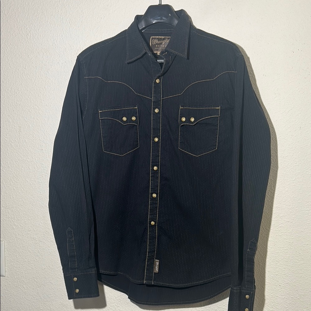 Wrangler Retro premium western Shirt with Gold Details